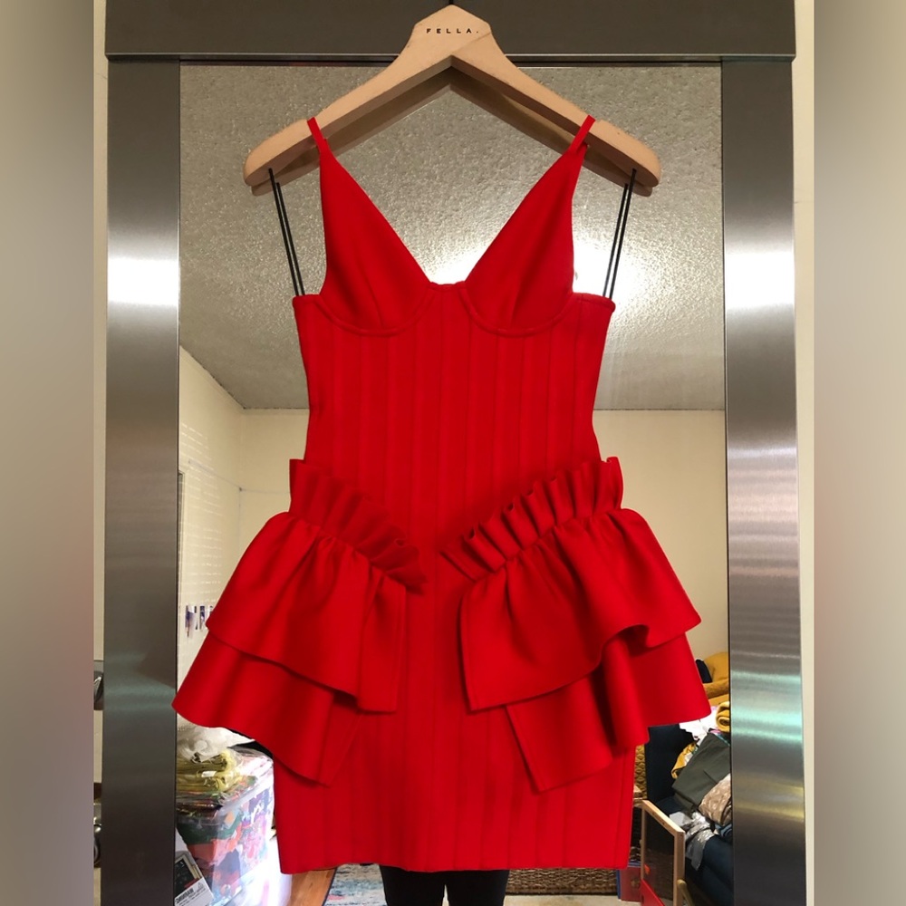 Red Birthday Dress Size 2 Brand New